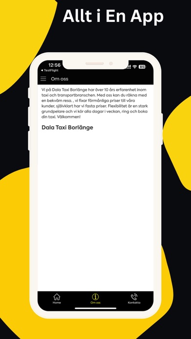 Dala Taxi Borlange Screenshot