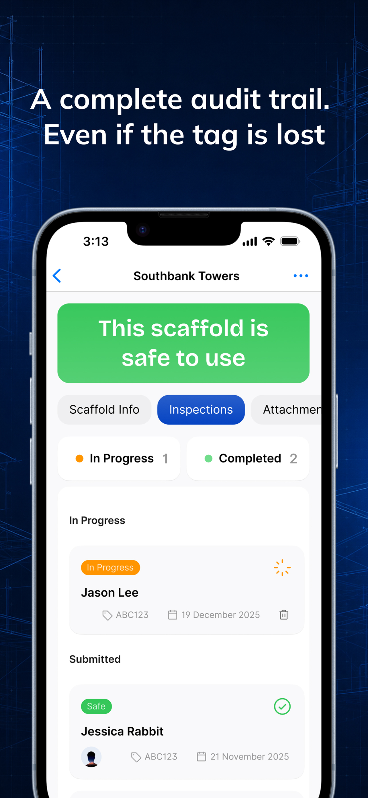 Scafflinq: Digital Scafftags screenshot 5