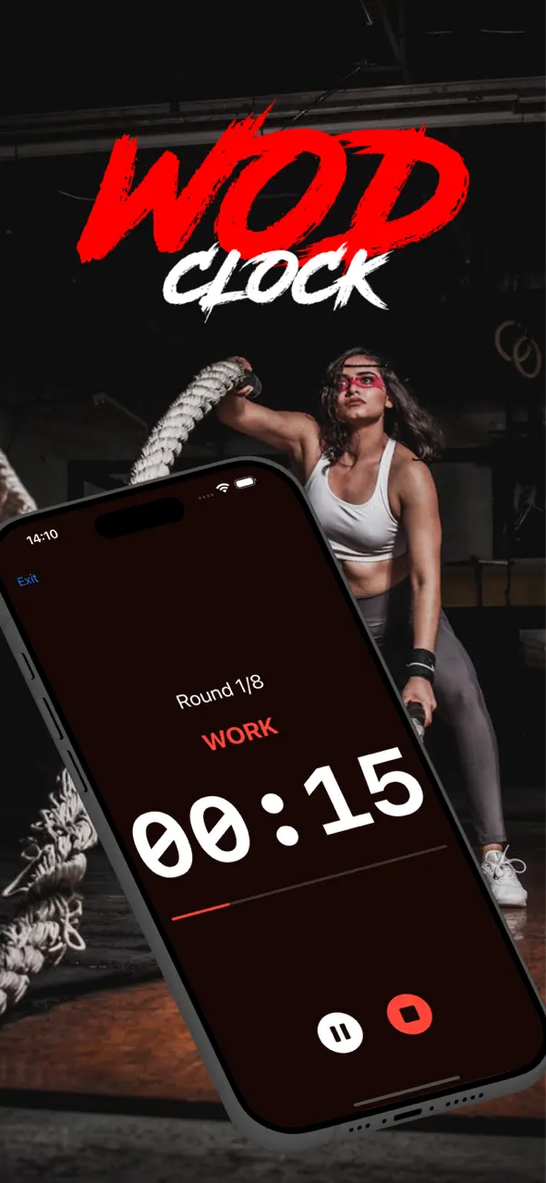 Screenshot #1 pour WODClock - Workout Timer