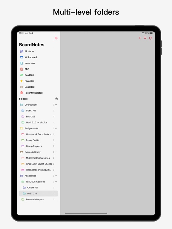 BoardNotes: Notes&PDF&Mindmap iPad screenshot 6 - Productivity app