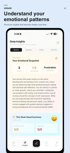 Unsaid: Private Journal screenshot 2