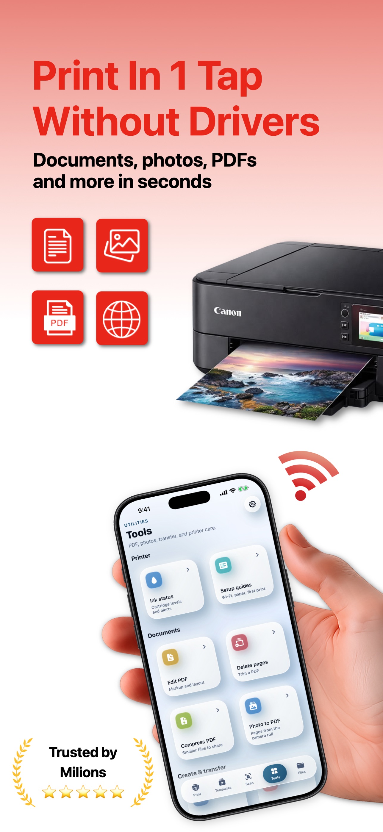 Screenshot 1 of Print Instantly for Printers