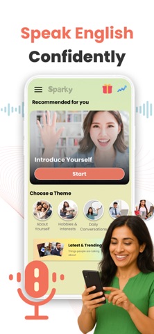 Sparky AI: Speak English Well screenshot