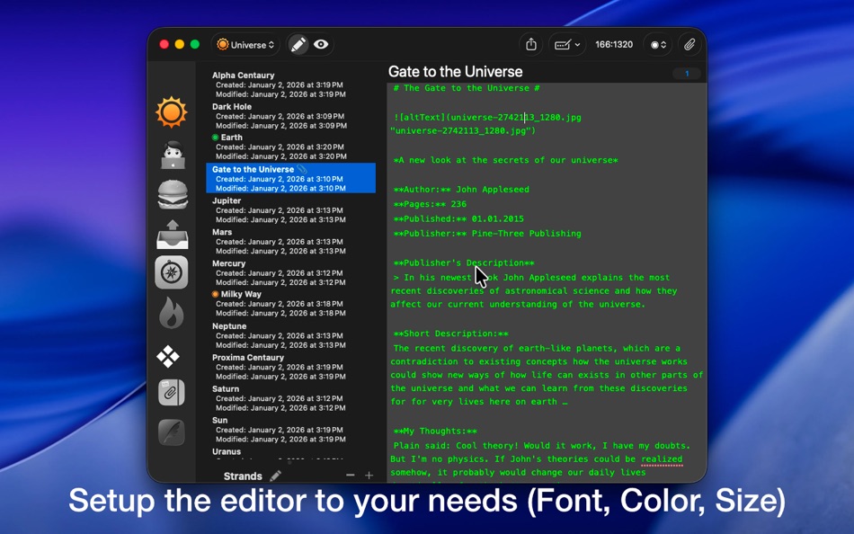 #4. Note-C (macOS) Podle: Xelaton Software