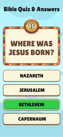 Bible Quiz & Answers iPhone screenshot