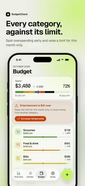 BudgetCheck: Budget Tracker screenshot 3
