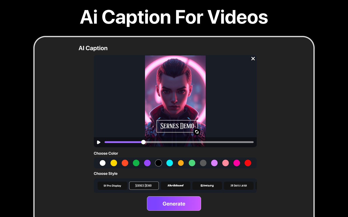 AI Video Generator - Visuals