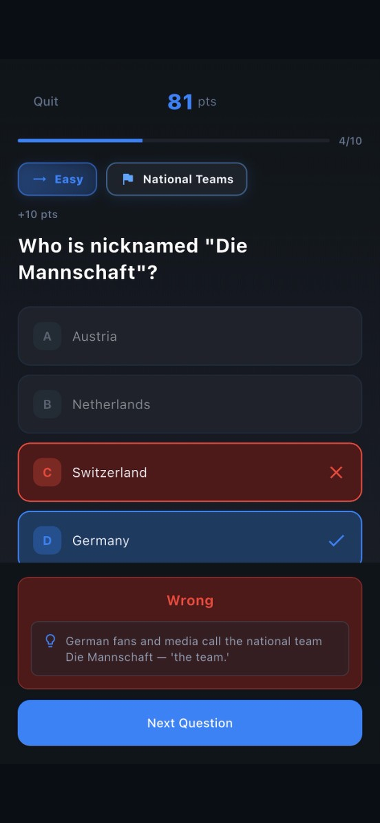 Football Trivia Master