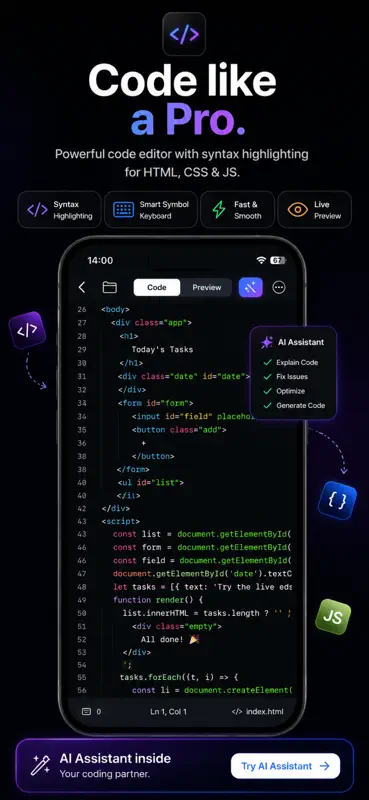 Visor y Editor HTML: Codex screenshot 2 of 5