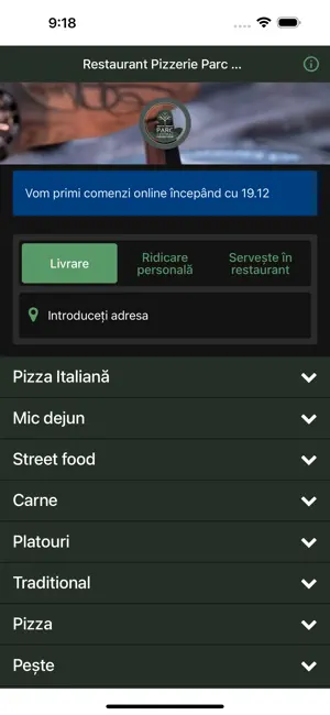 Restaurant Pizzerie Parc Ce... screenshot 1