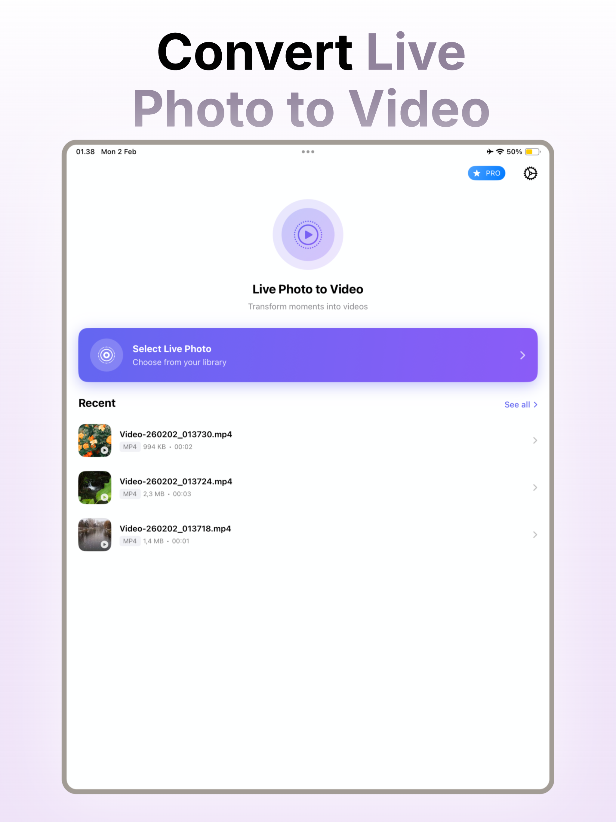 Live Photo to Video ™