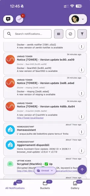 Zentik notifier screenshot 1