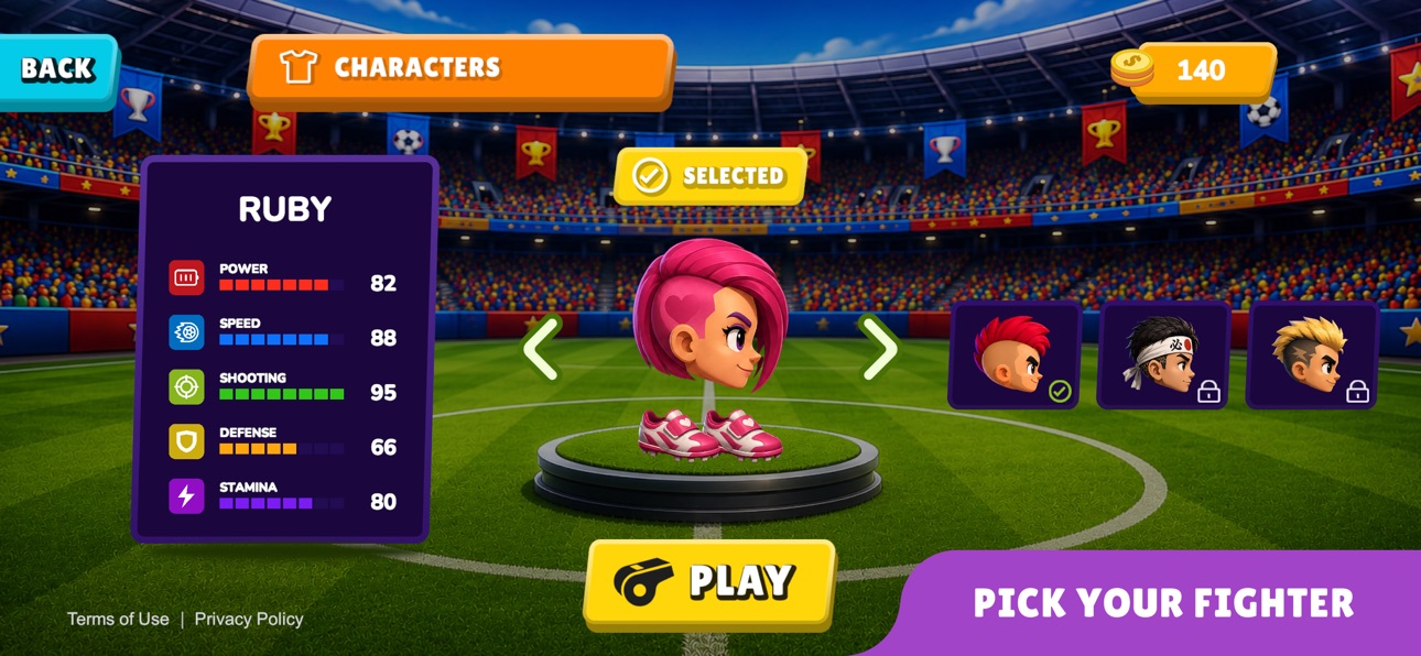 Head Kick iOS Mod IPA screenshot 3 - iOS game interface