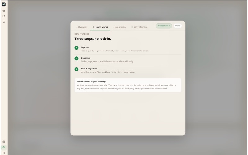 Memosa - Meeting Memory screenshot