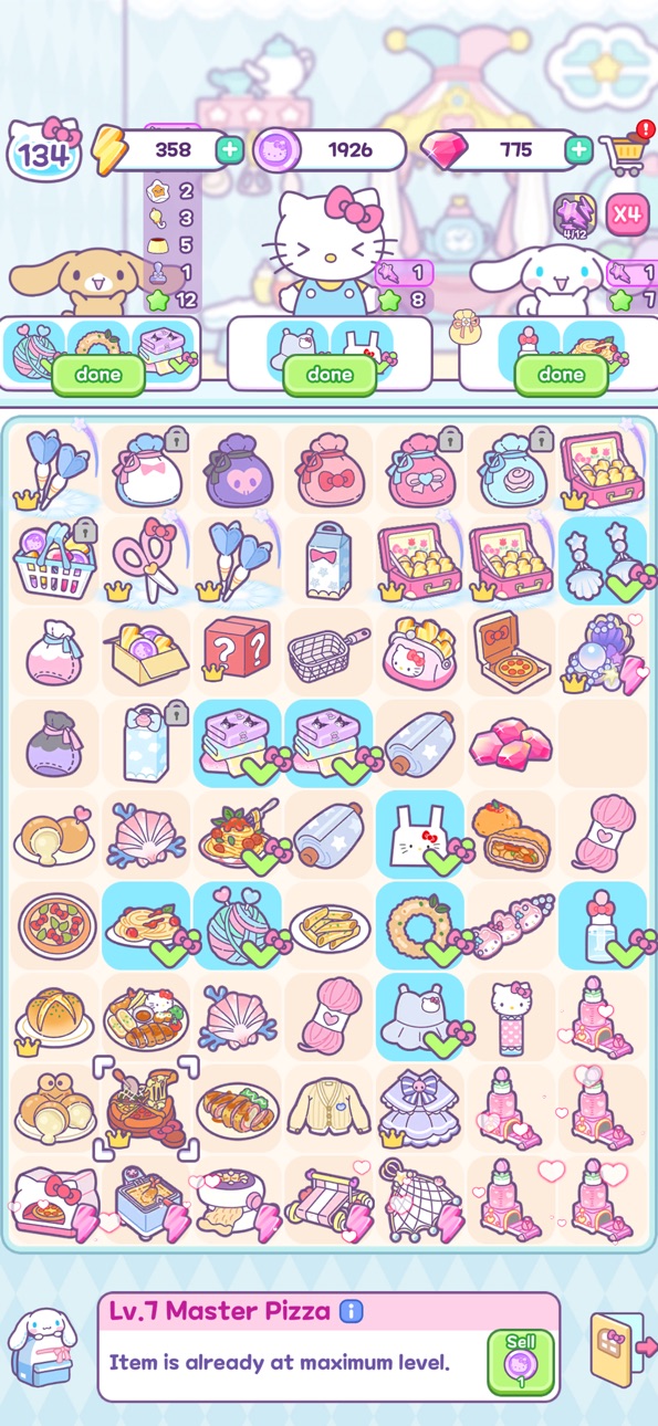 Hello Kitty My Dream Store iOS Mod IPA screenshot 6 - iOS game interface