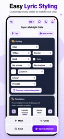 Lyric Video Maker - VizMigo screenshot