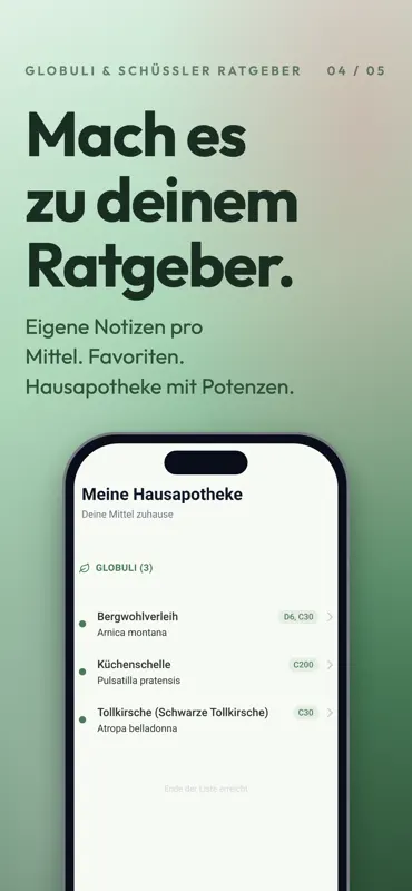 Globuli & Schüßler Ratgeber screenshot 4 of 5