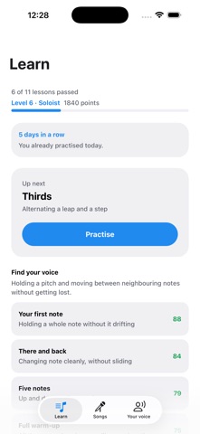 canta: learn to sing in tune Screenshot 1 of 5