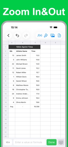 Spreadsheet Maker - GridSmith iPhone screenshot