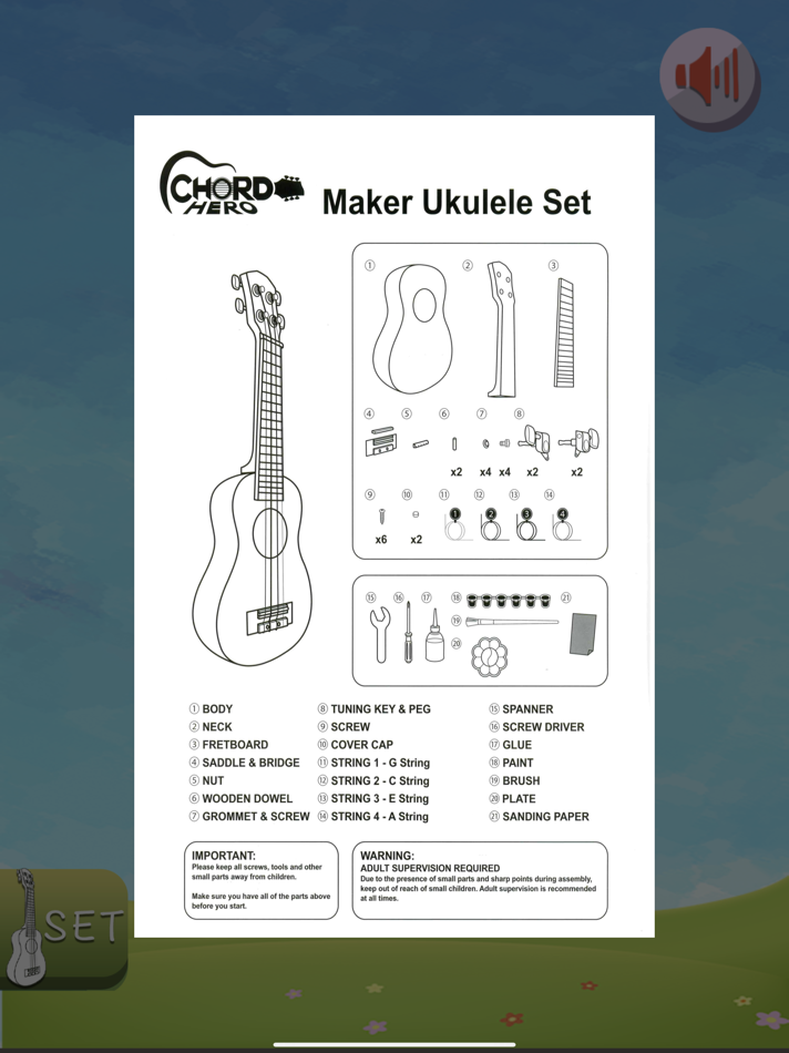 #4. Maker Ukulele AR Instructions (iOS) Podle: Chord Hero