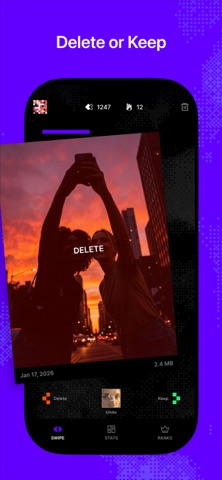Wipix: Swipe Photo Cleaner iPhone screenshot