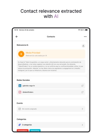 Kaards: Business Cards Scanner iPad screenshot