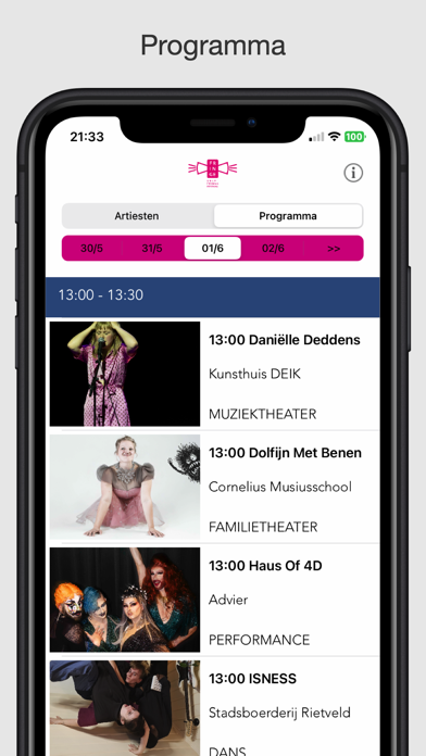 Delft Fringe Festival Screenshot