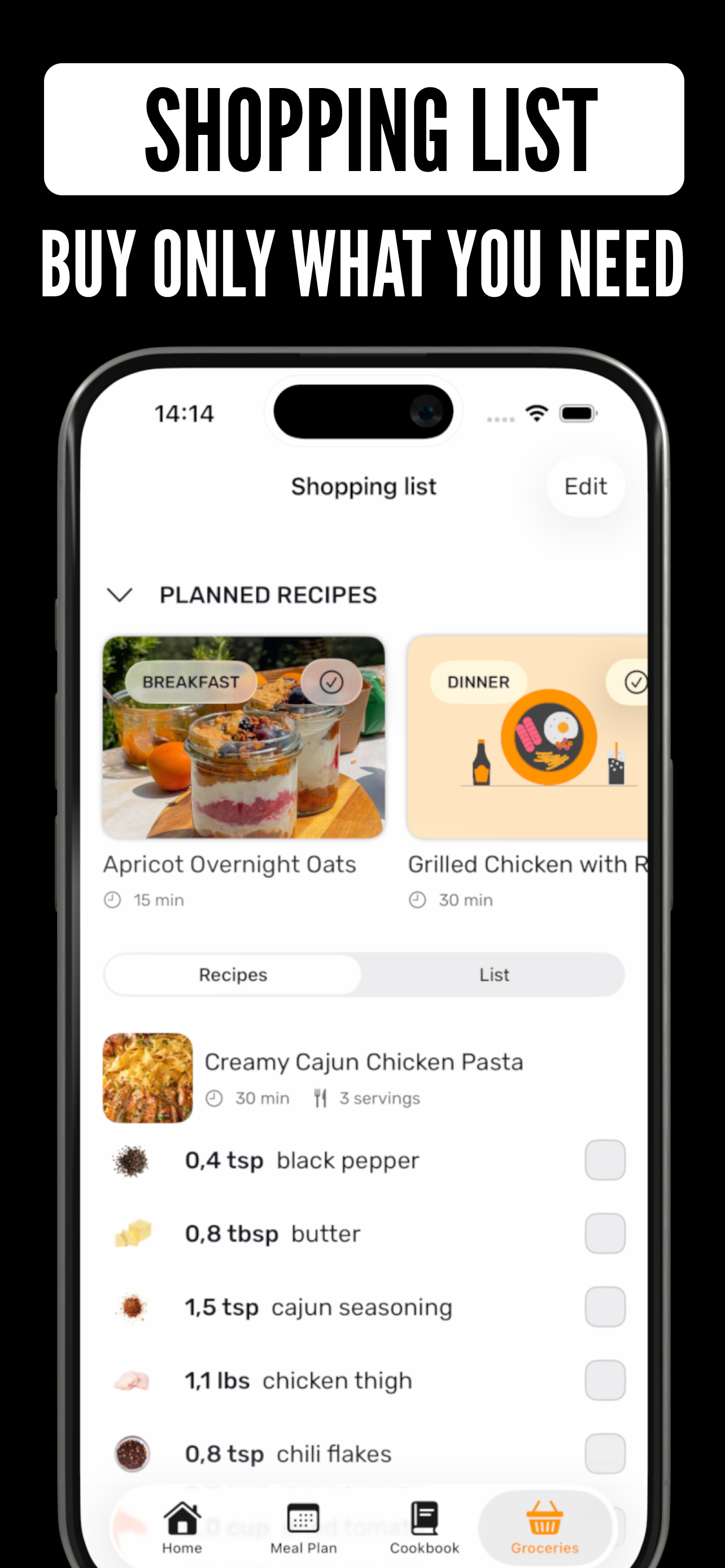 MealBox: Recipes & Meal Plan