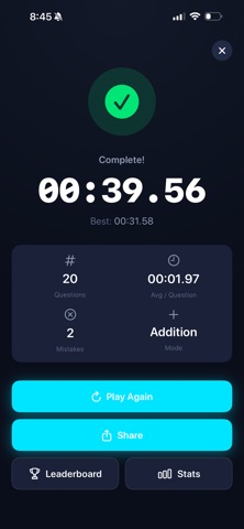 Quick Math: Speed Brain Game Screenshot 4 of 7