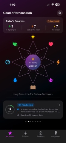Zenter: Meditation & Calm iPhone screenshot
