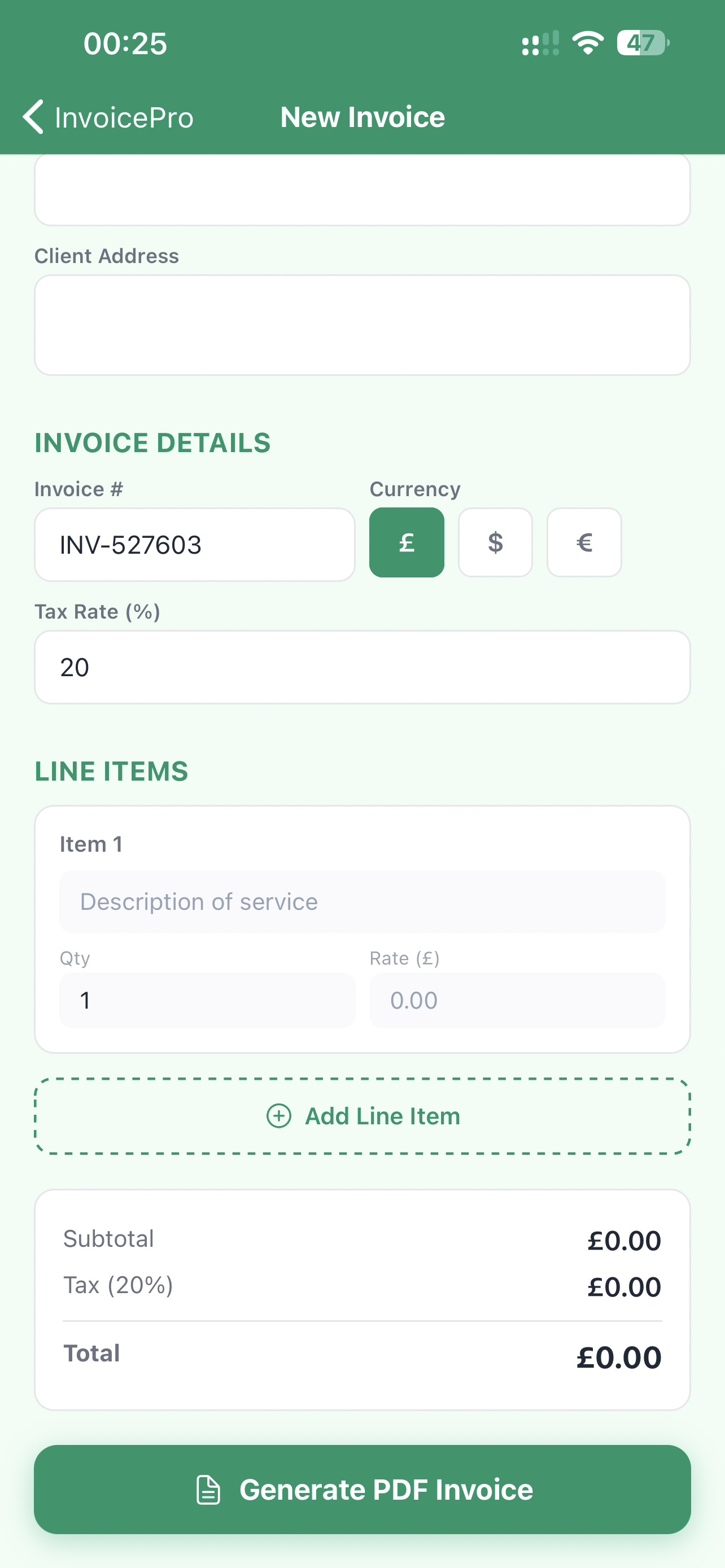 InvoicePro: Invoices Made Easy screenshot 3