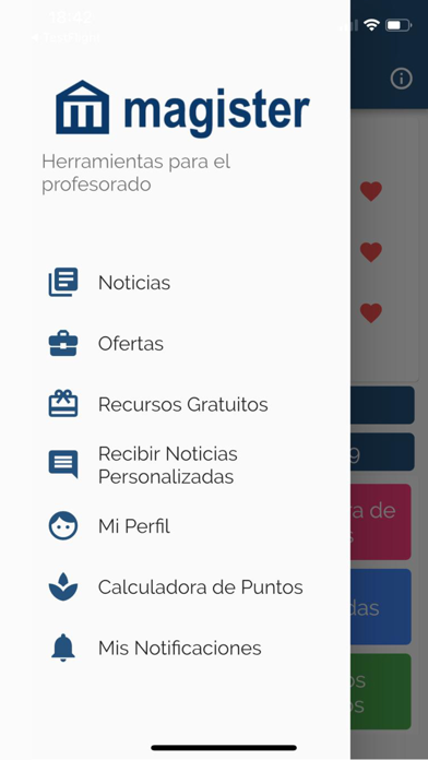 App Magister: Oposiciones Screenshot