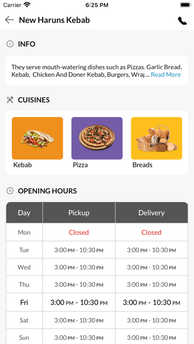 New Haruns Kebab Wrexham Screenshot