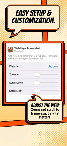 Busybody Web Screenshot Widget iPhone screenshot
