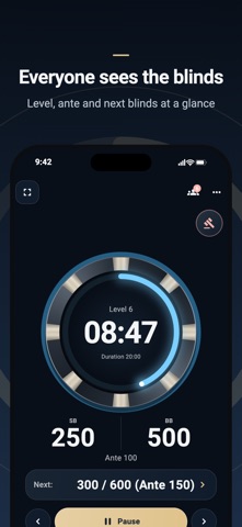 Poker Timer Pro - Blinds Clock Screenshot 2 of 8