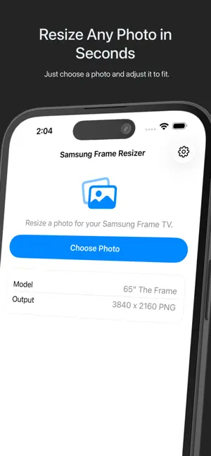 Frame TV Photo Resizer screenshot 2