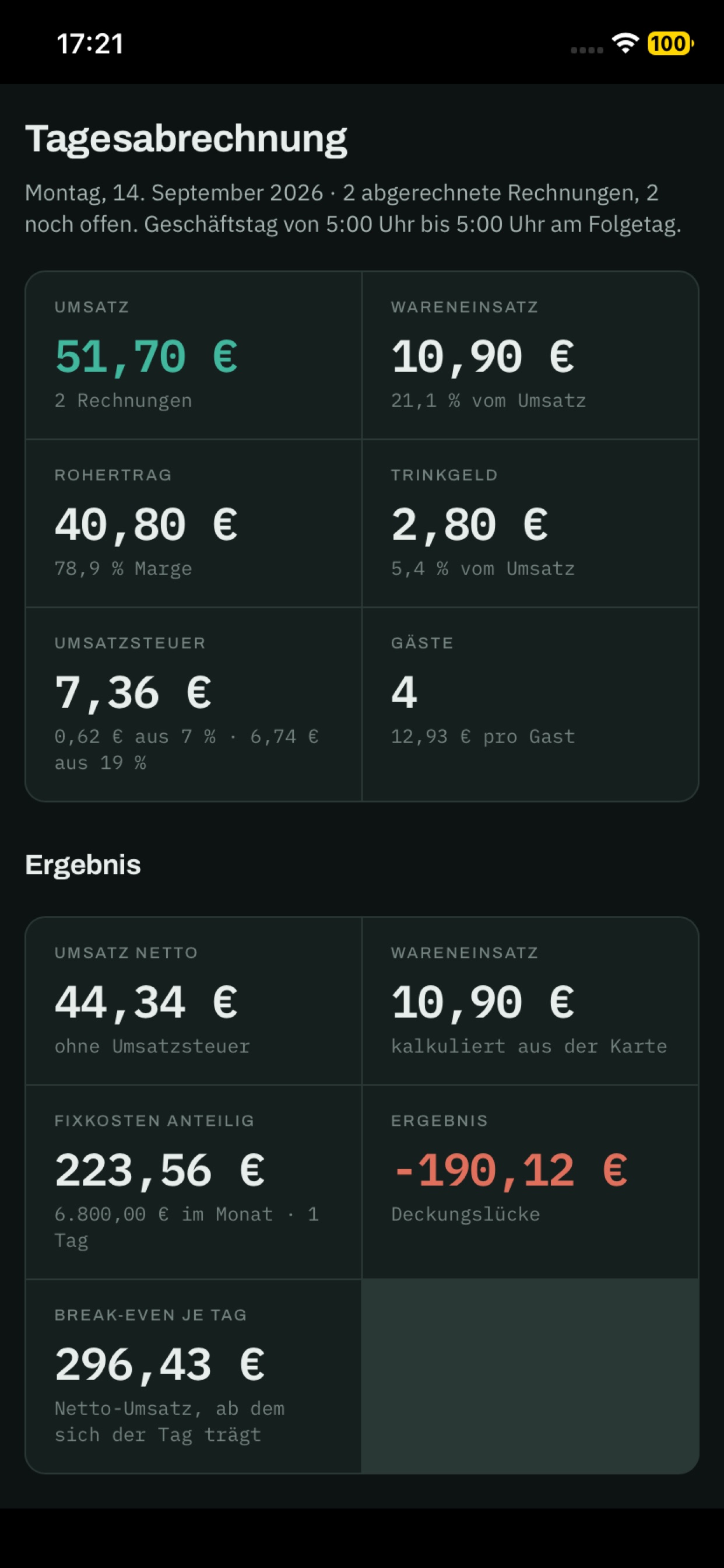 Screenshot 4 of Covers - Gastro Management