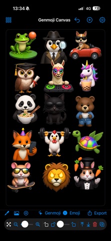 Genmoji Studio Canvas - Custom screenshot