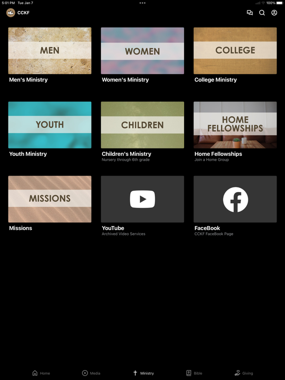 Calvary Chapel Klamath Falls iPad screenshot 3 - Lifestyle app