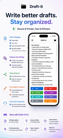 Draft-it iPhone screenshot