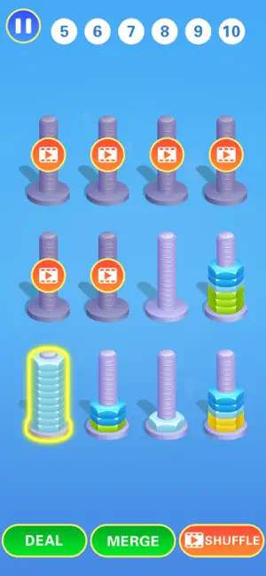 Nuts Puzzle-Uni Color screenshot 2