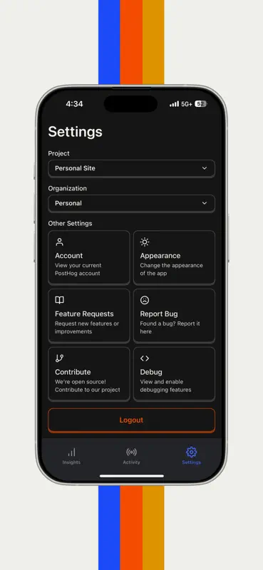 HogLite — PostHog Mobile App screenshot 4 of 10