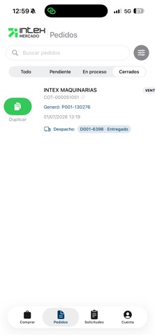 Intex Mercado screenshot