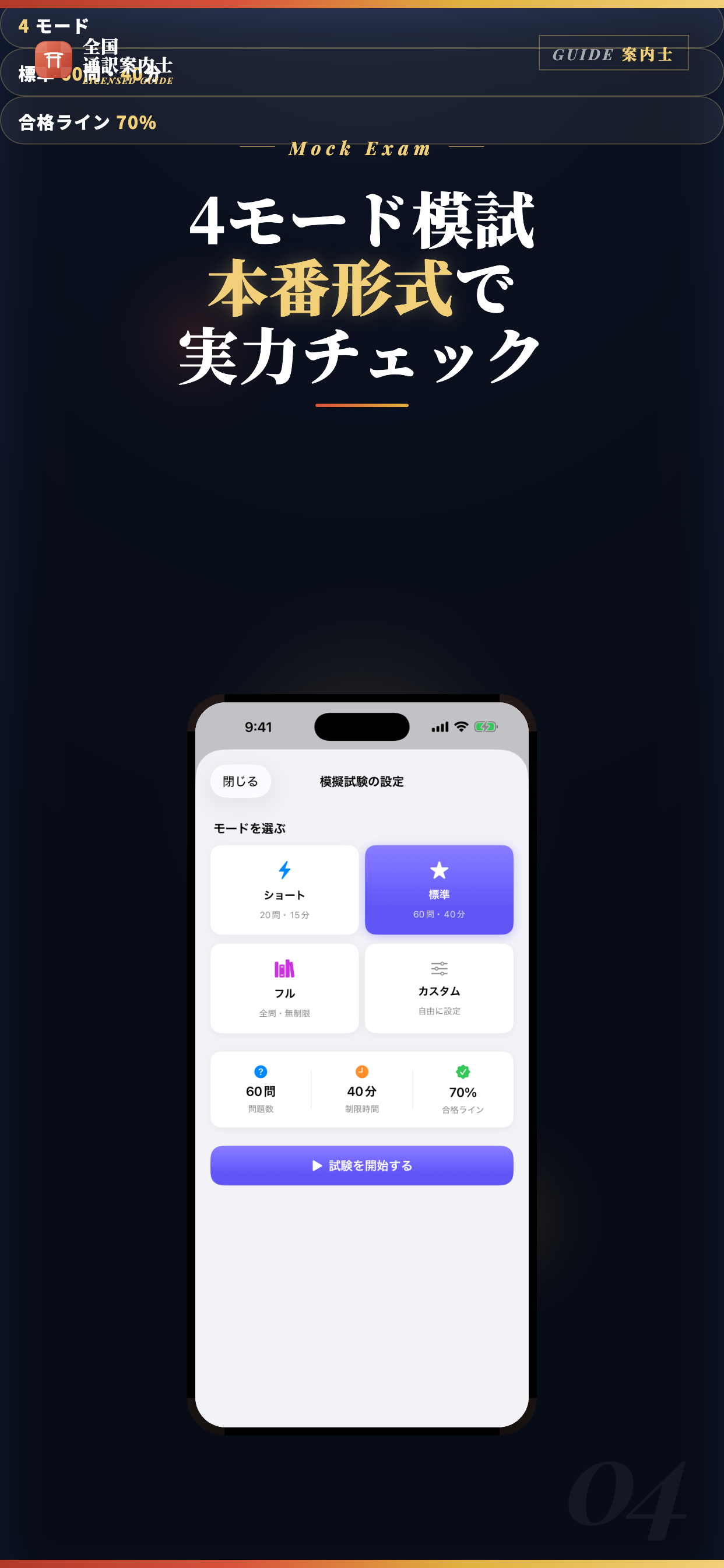 全国通訳案内士 試験対策｜問題集