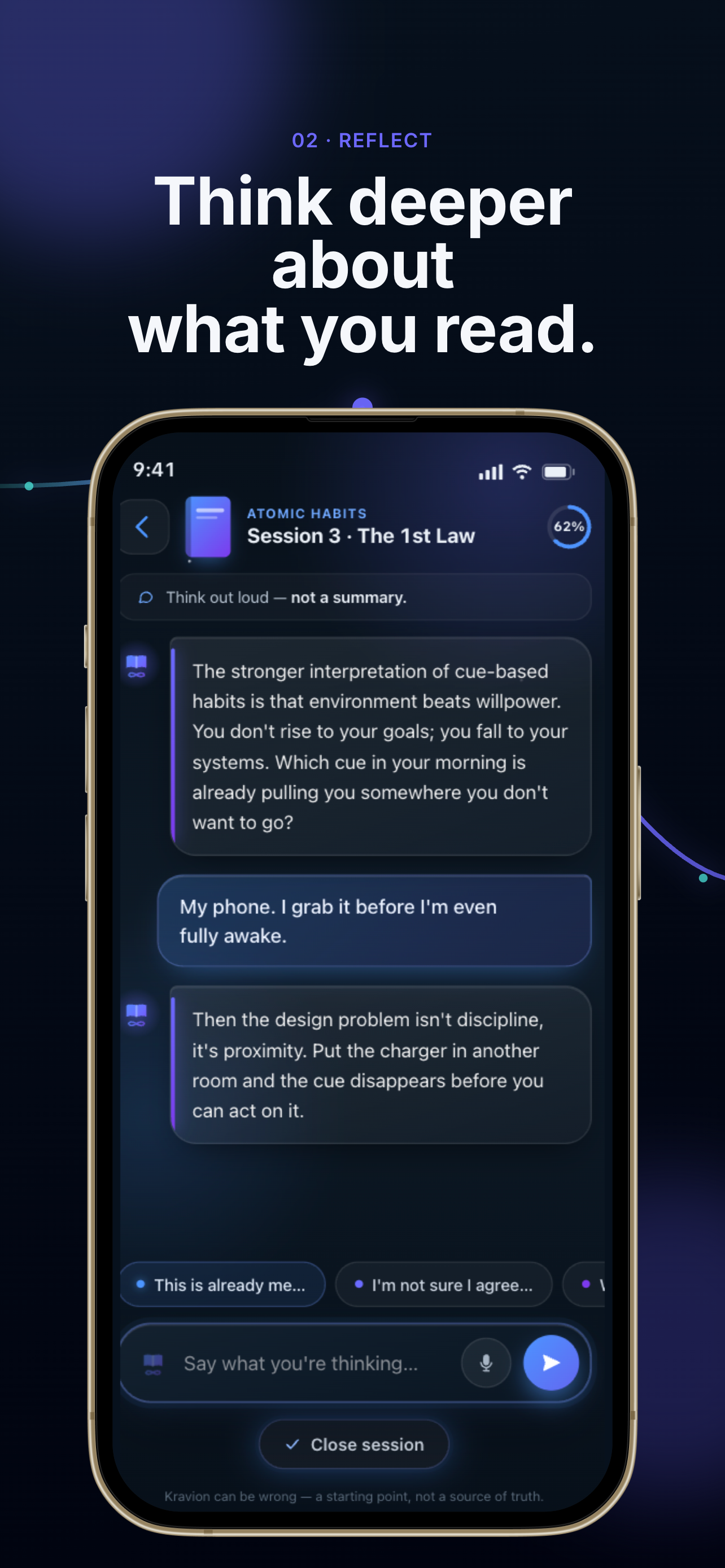 Kravion | Books into behavior screenshot 2