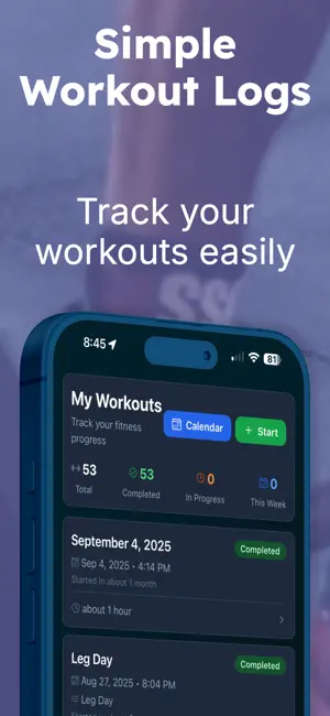 Workout Tracker: Reps and Sets screenshot 3