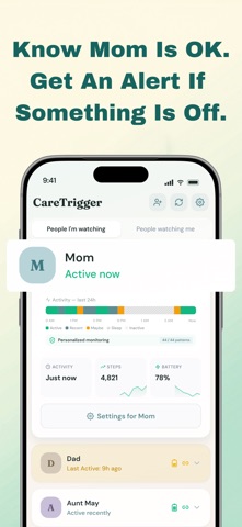 CareTrigger - Senior Safety iPhone screenshot