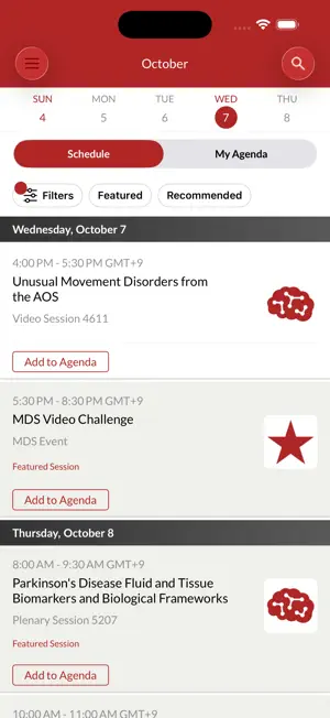 MDS Events screenshot 2