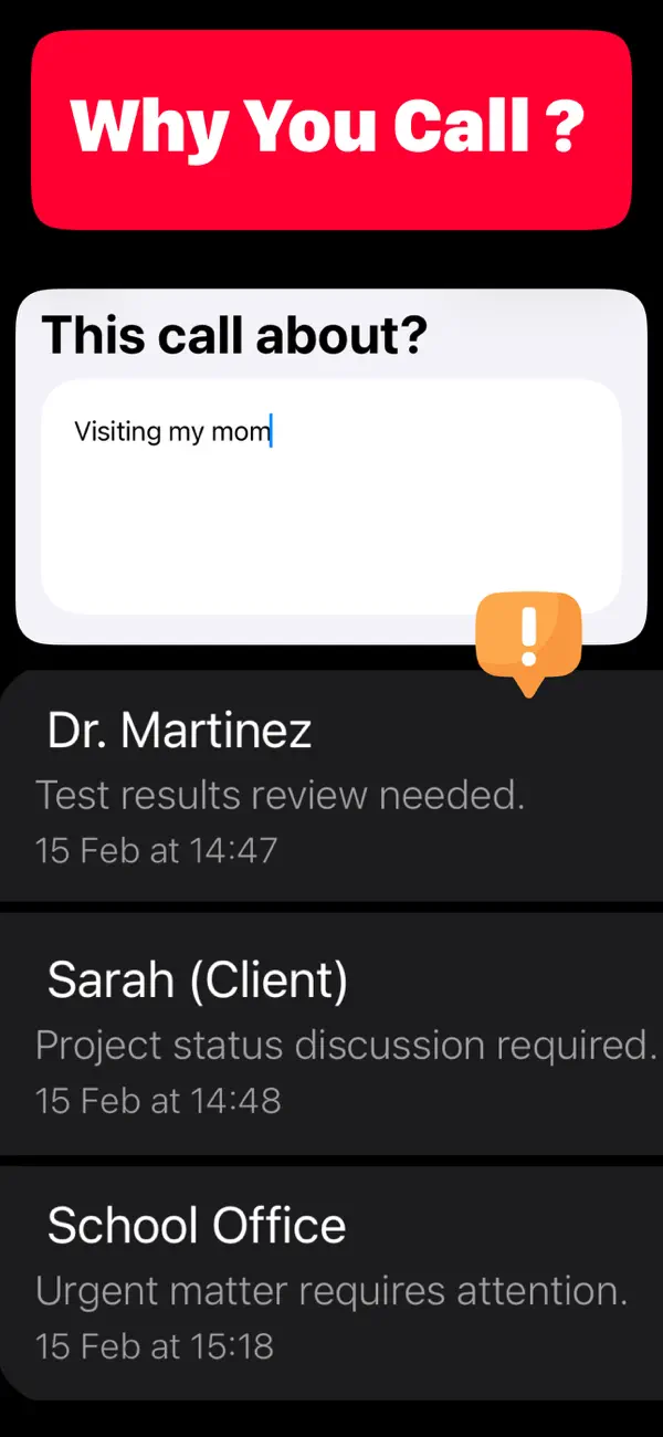 Screenshot #2 pour Never forget a call: CallBack