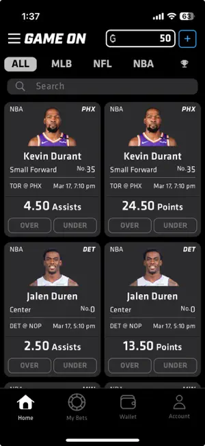 GameOn Fantasy screenshot 1